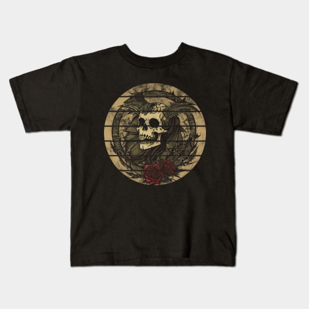 The Ancient Order of The Black Death Curse Kids T-Shirt by HideTheInsanity